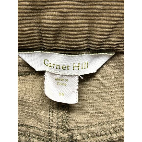 Garnet Hill Olive Brown Corduroys, Tapered Leg, Mid Rise, Size 6 - Picture 4 of 5